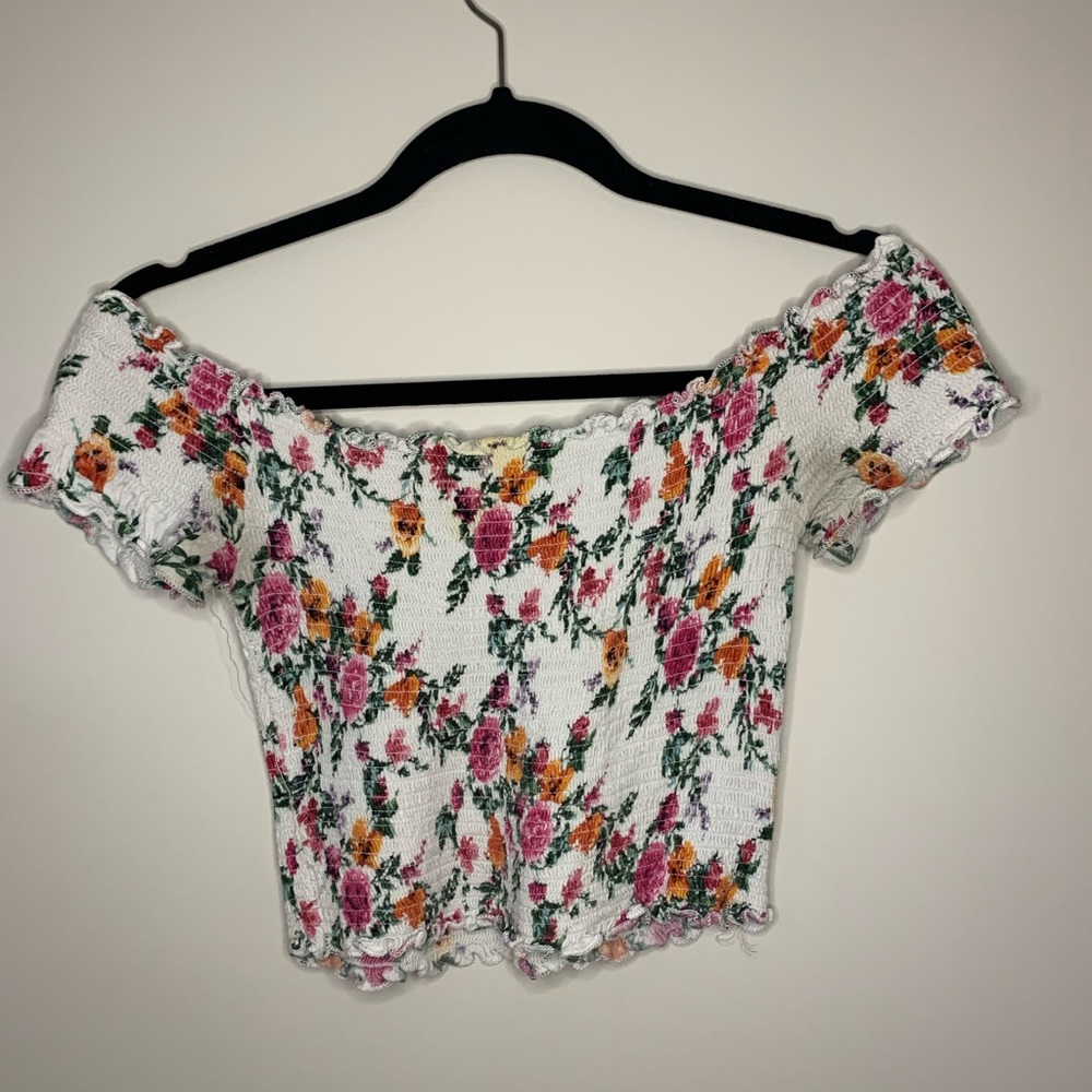 Floral crop top